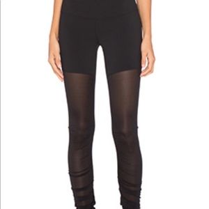 Alo goddess leggings with mesh